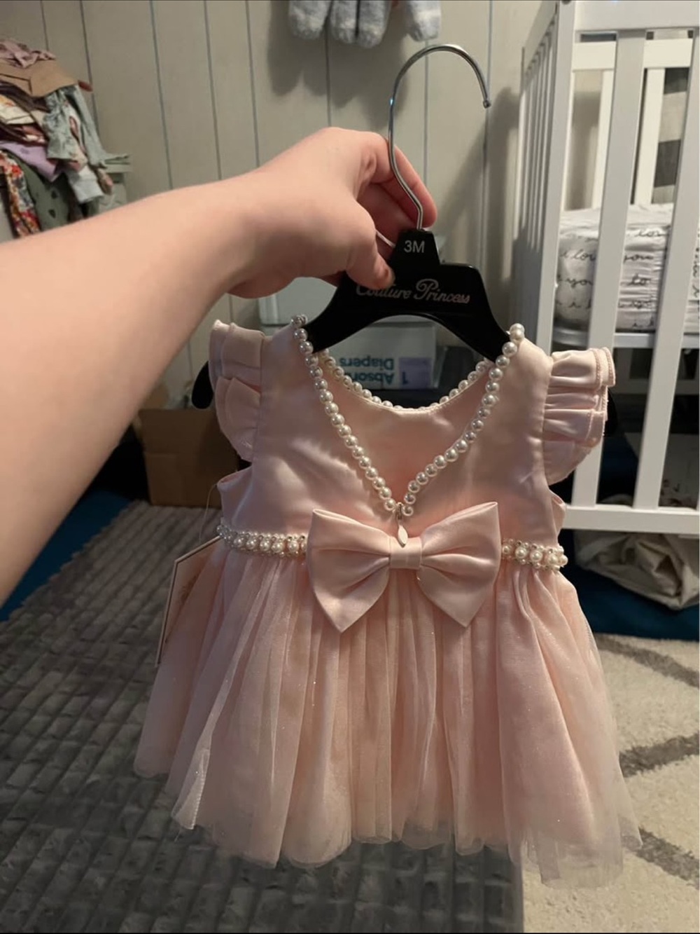 Juicy Couture Pink Pearl-Trim Tulle Party Dress - Picture 2 of 2